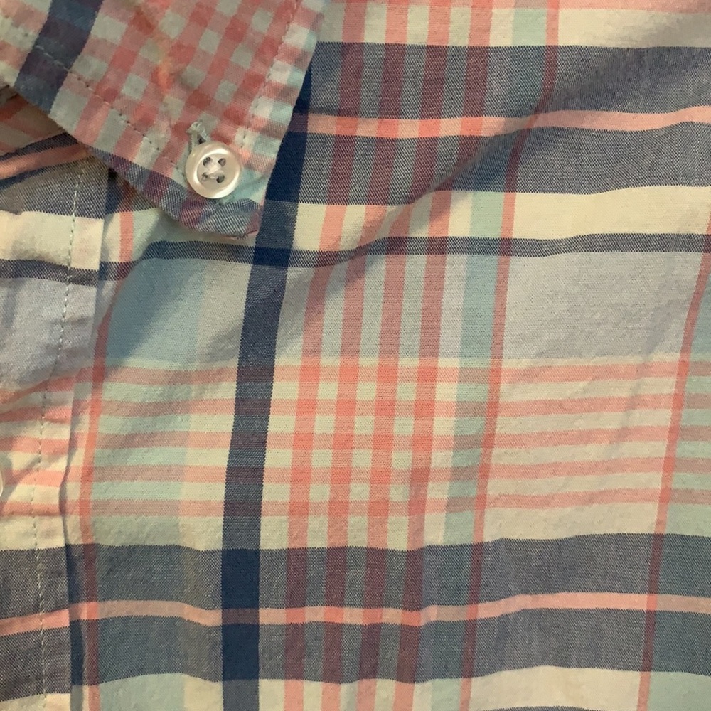 J. Crew Button-down Pink & Blue Plaid Shirt - Picture 5 of 5